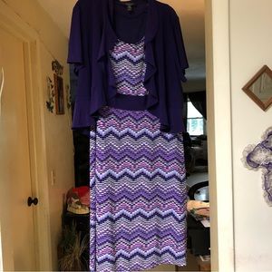 Sleeveless dress with jacket